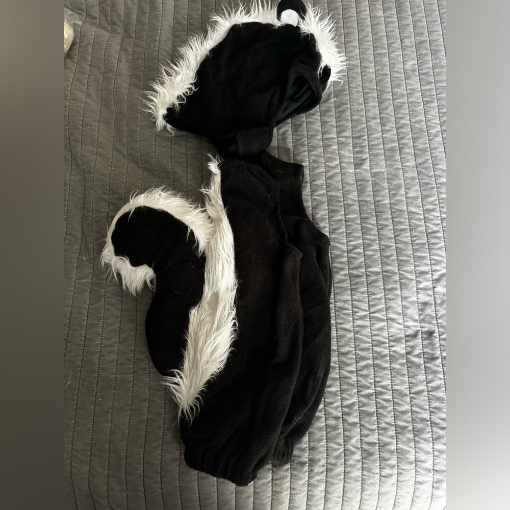 Pottery barn Halloween skunk costume 12-24 months